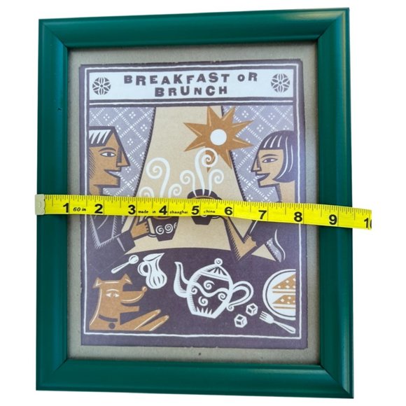 🌸6/$20🌸 Framed “Breakfast or Brunch” Print - Picture 6 of 8